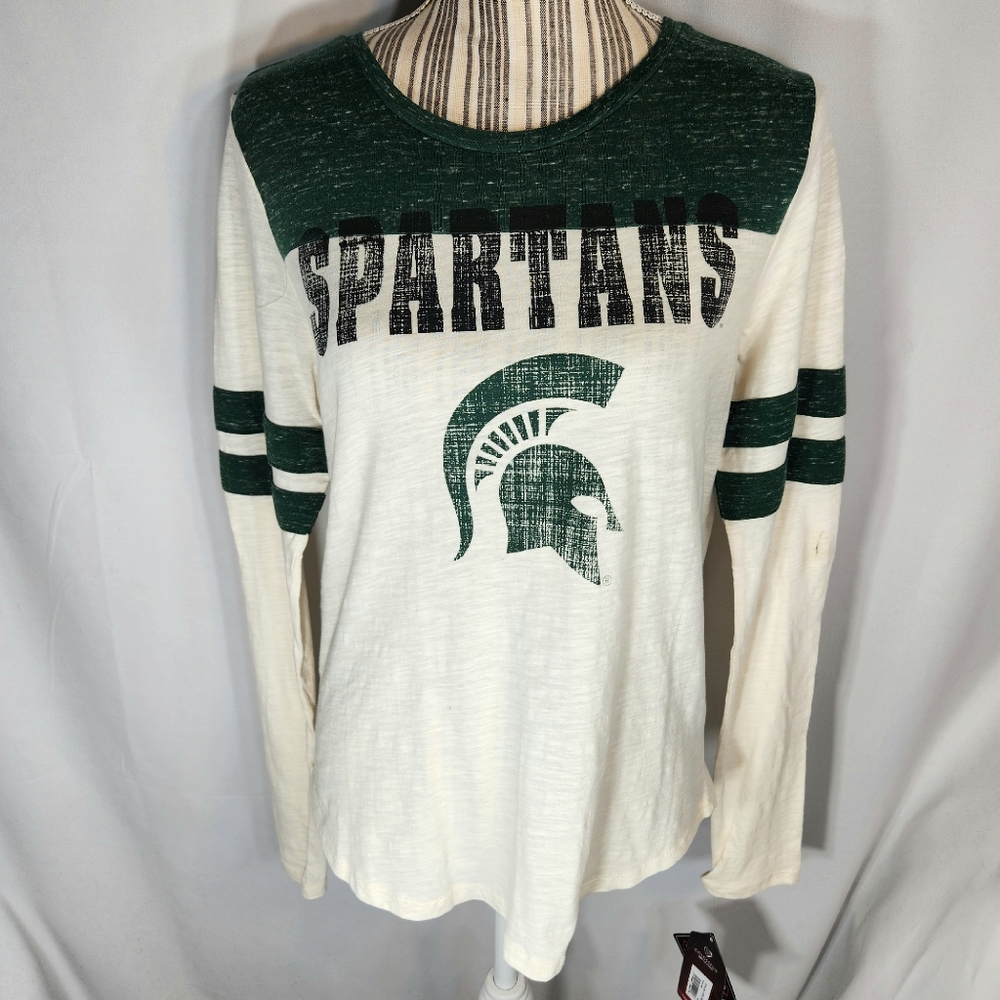 Colosseum NWT Michigan State Spartans Long Sleeve Top Size Medium